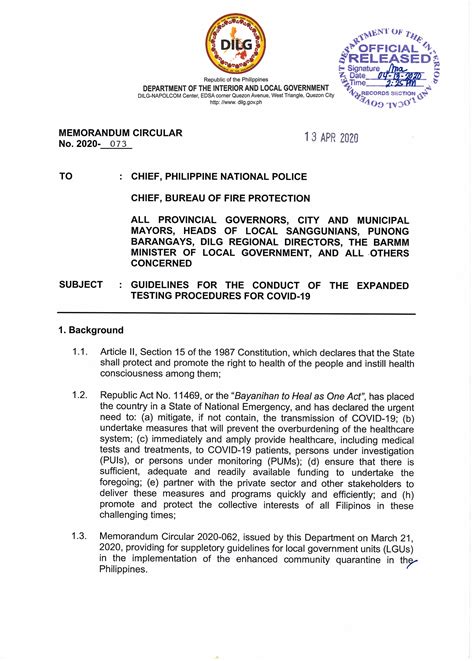 MEMO CIRCULARS .